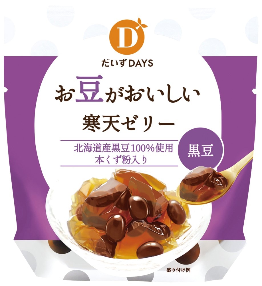 だいずデイズ お豆がおいしい寒天ゼリー黒豆 110g