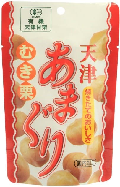 丸成 有機むき栗・天津あまぐり 80g