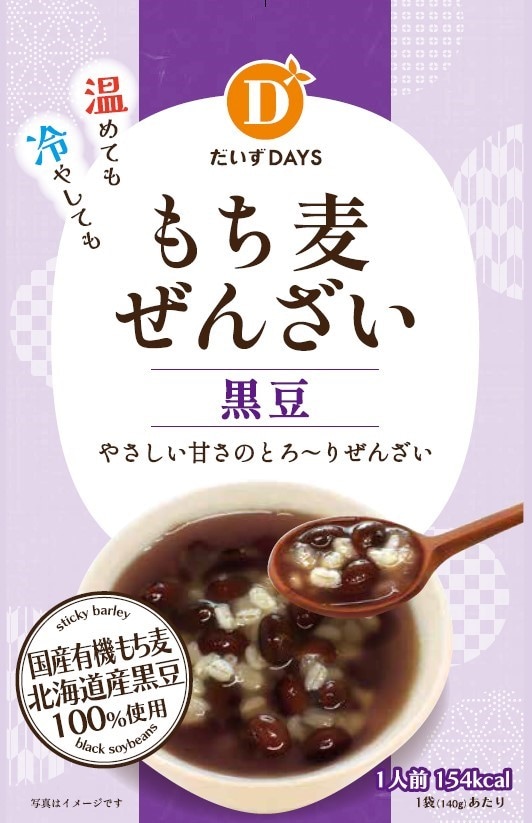 だいずデイズ 黒豆もち麦ぜんざい 140g