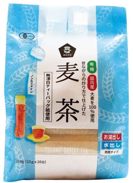 ムソー 有機麦茶・ティーバッグ 10g×26