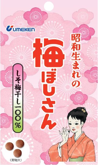 ウメケン 梅ぼしさん・しそ梅干し100％ 10.8g