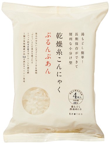 トレテス 乾燥糸こんにゃく・ぷるんぷあん 50g×4