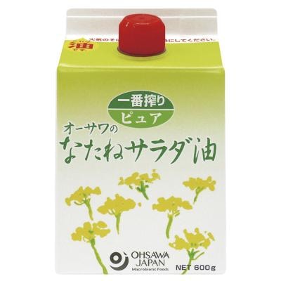 オーサワのなたねサラダ油　紙パック 600g
