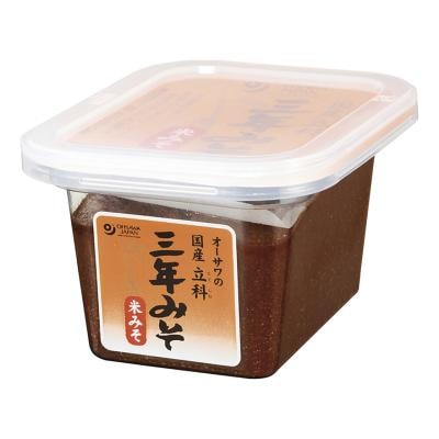 オーサワの国産立科三年みそ（米） 300g