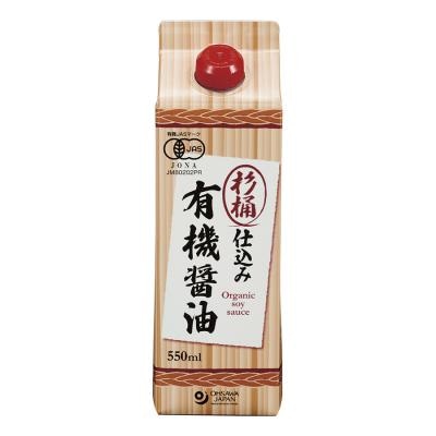 オーサワの杉桶仕込み有機醤油 550ml