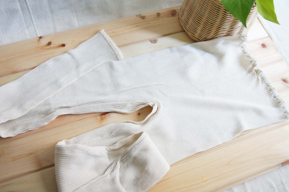 【スガノ工房】オーガニックコットン、スラックス下(リブ)