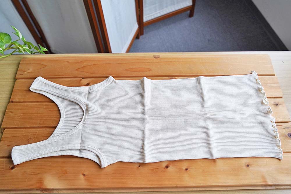 【スガノ工房】オーガニックコットン、タンクトップ（リブ）