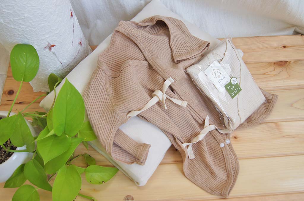 【スガノ工房】オーガニックコットン100%　ベビー コンビ リブ生地