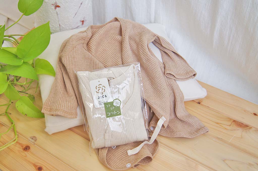 【スガノ工房】オーガニックコットン100%　ベビー コンビ リブ生地