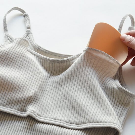 【天衣無縫】 リブカップ付きキャミソール