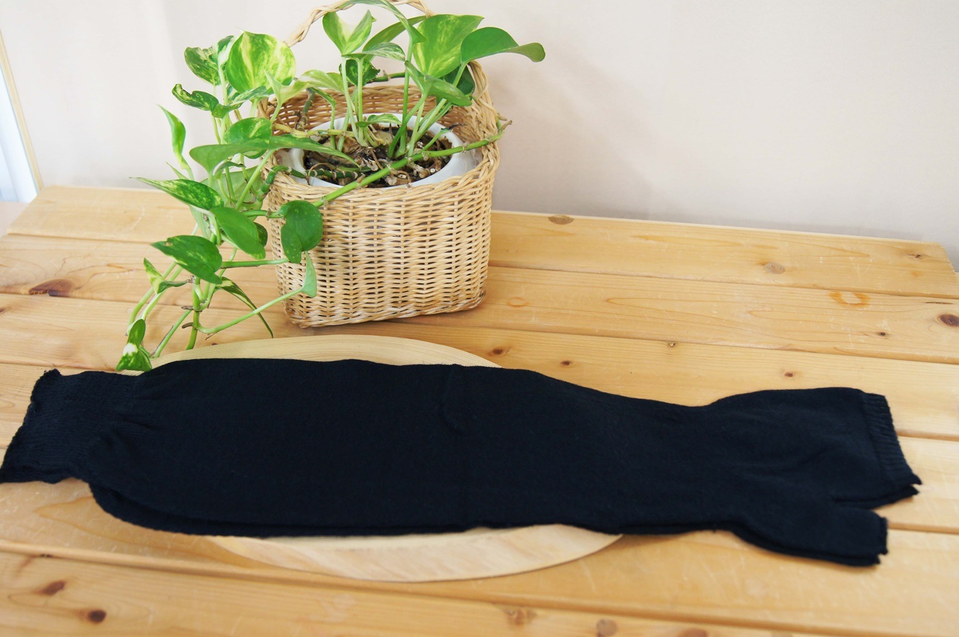 シルクUVカット　アームカバー　黒