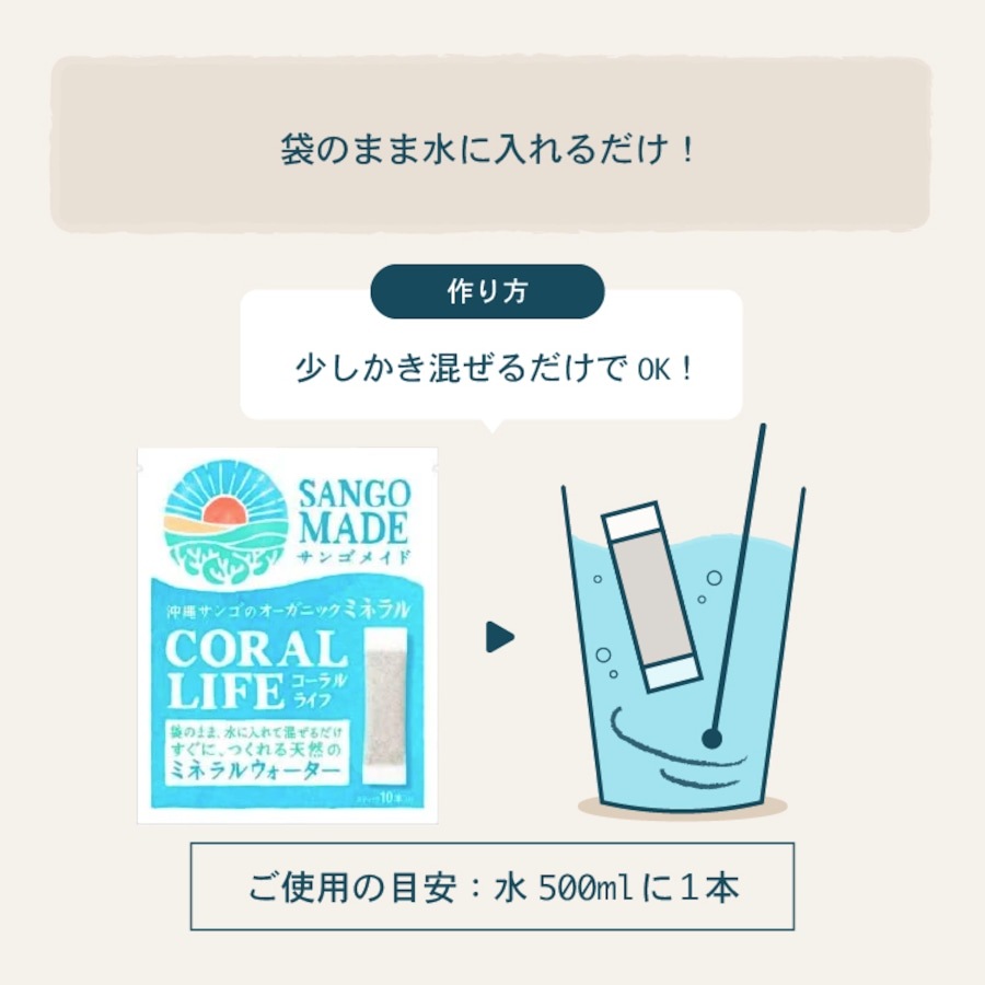 サンゴメイド コーラルライフ 10個入りx10袋セット 送料無料