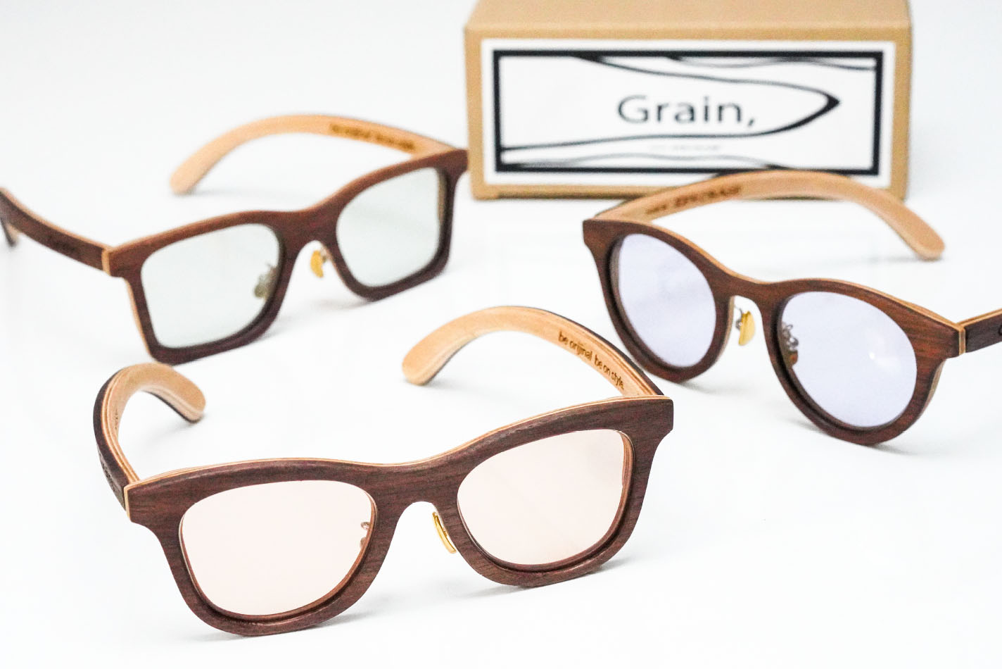 アイウェア Grain, #G-3 スクウェアタイプ