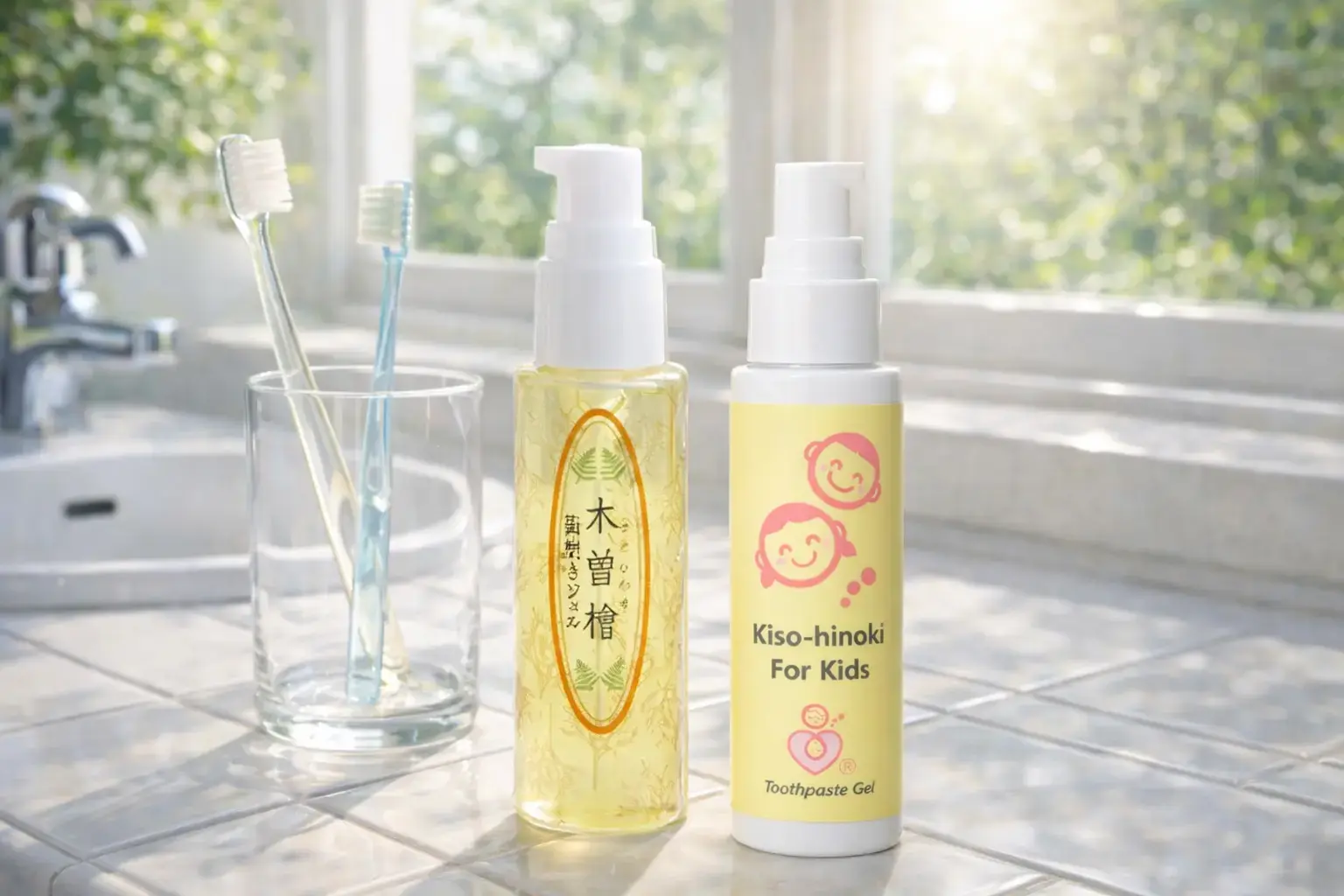 口内フローラ 木曽檜歯磨きジェル＋子供用 50g セット