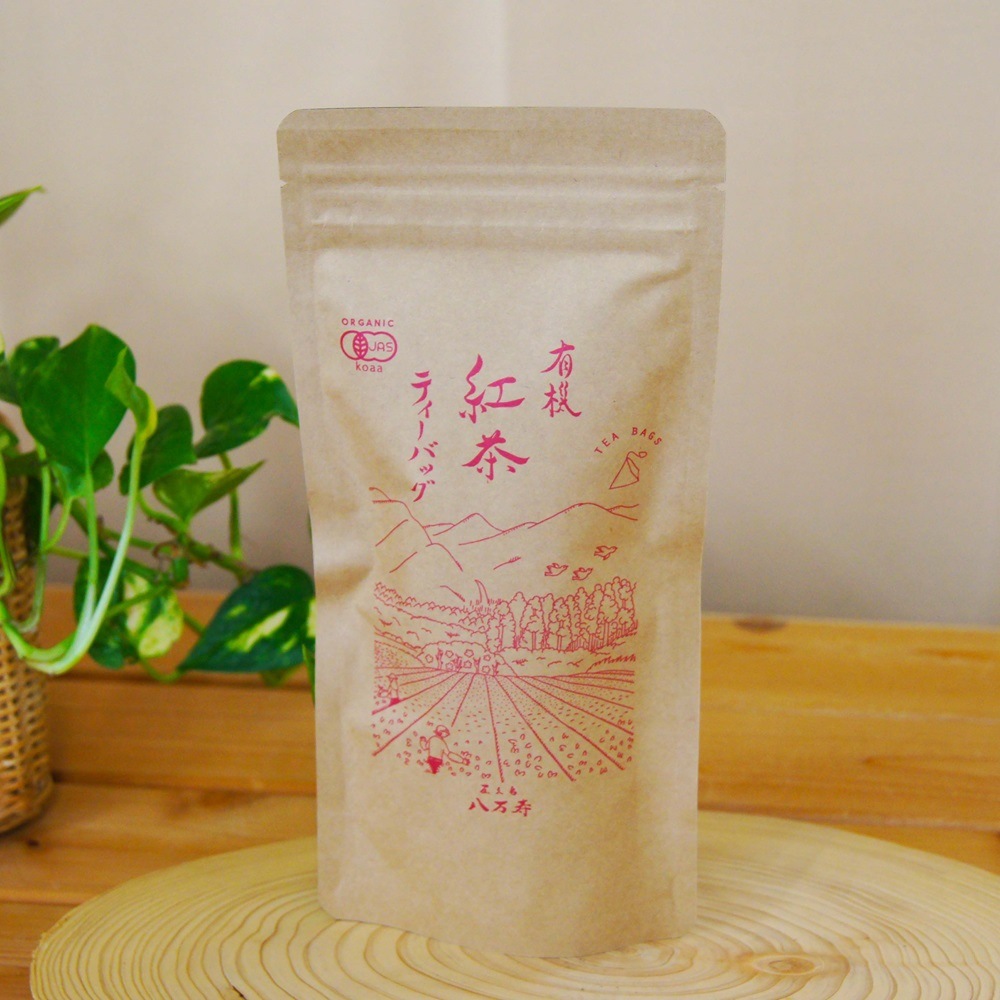 屋久島のやさしい有機栽培紅茶ティーバッグ