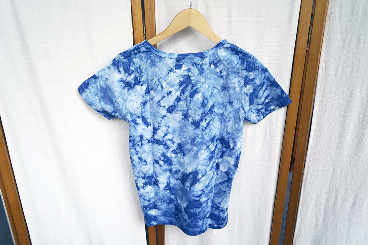 かぜはな染めTシャツ 武州 藍染め 女性用