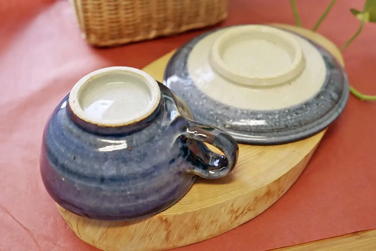 神楽の窯　カップ＆ソーサー　伊勢神宮のお膝元、朝熊山の登り窯