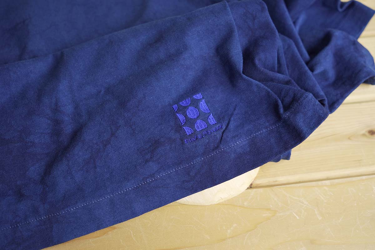 海風染めTシャツ 武州 藍染め 男女共用