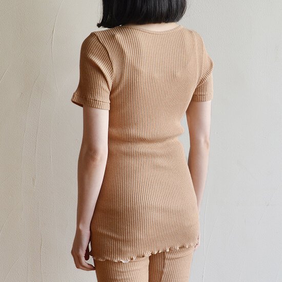 【天衣無縫】 リブ半袖シャツ