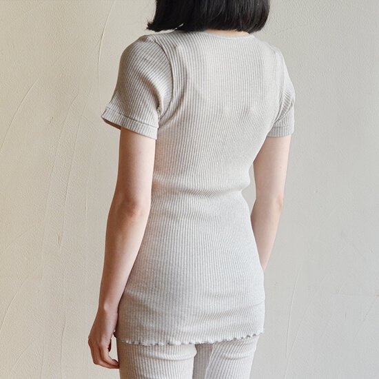 【天衣無縫】 リブ半袖シャツ