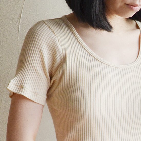 【天衣無縫】 リブ半袖シャツ