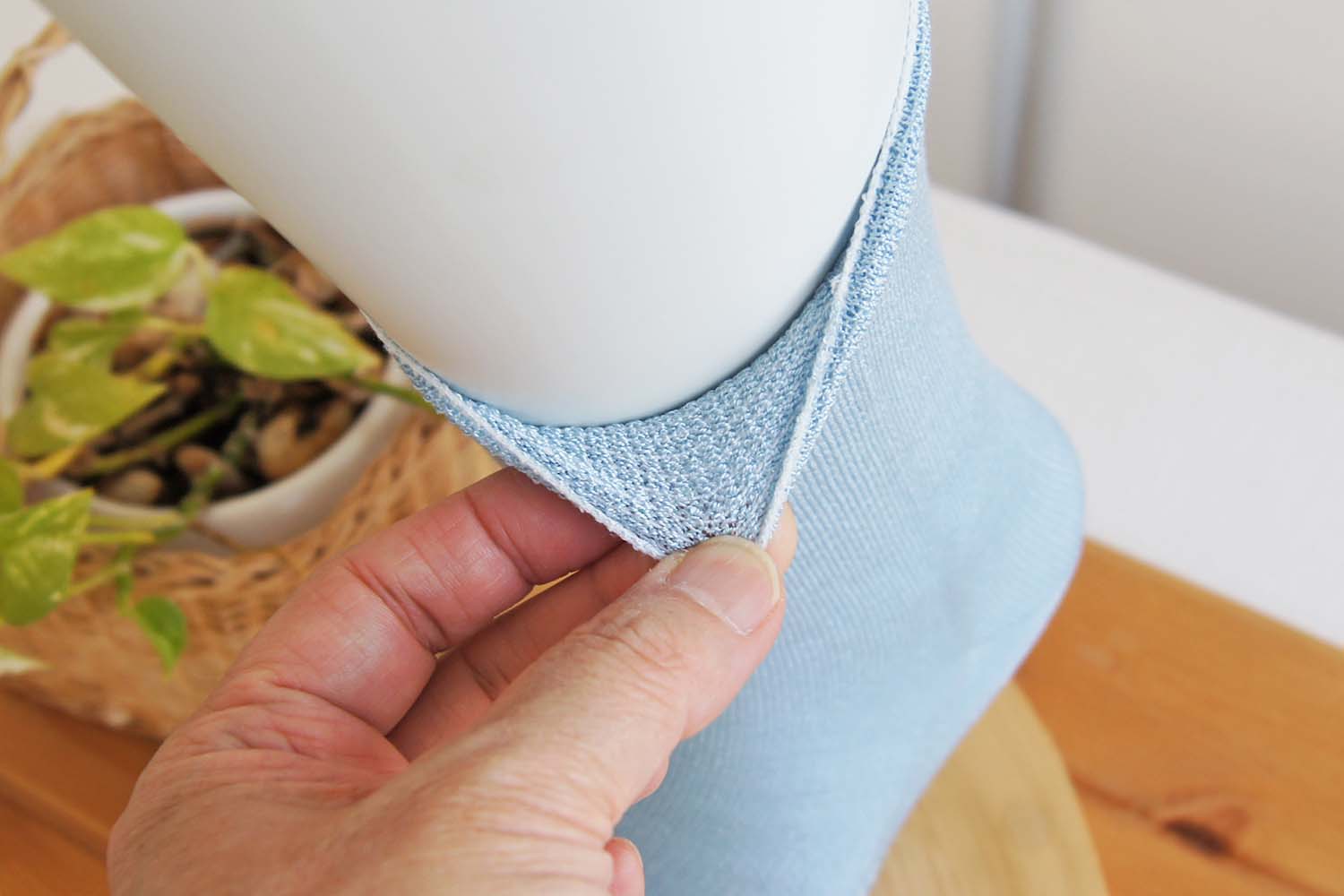 さらっと、薄地タイプ 快適5本指 素足な気分（シルク） 優しい履き口 Lサイズ