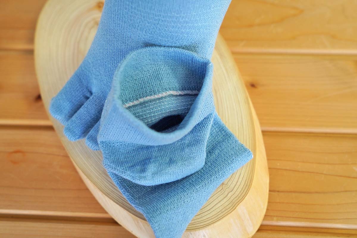 薄地タイプ スポーツに最適5本指 フィットギアα 綿 天然素材 Mサイズ