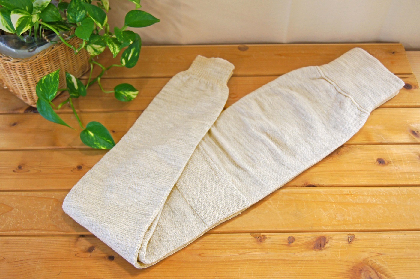 冷えとりスパッツ　シルク&ウール