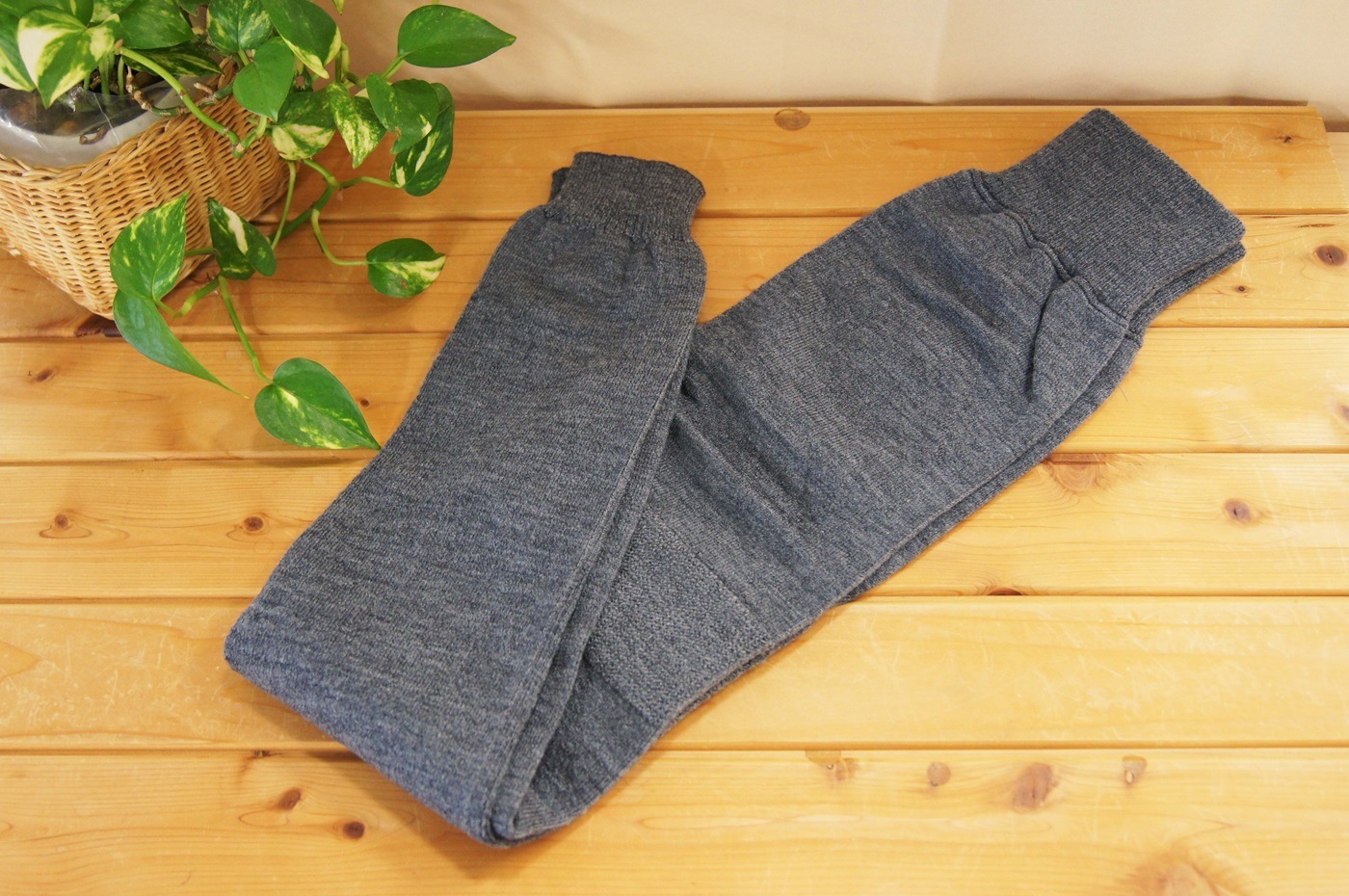 冷えとりスパッツ　シルク&ウール