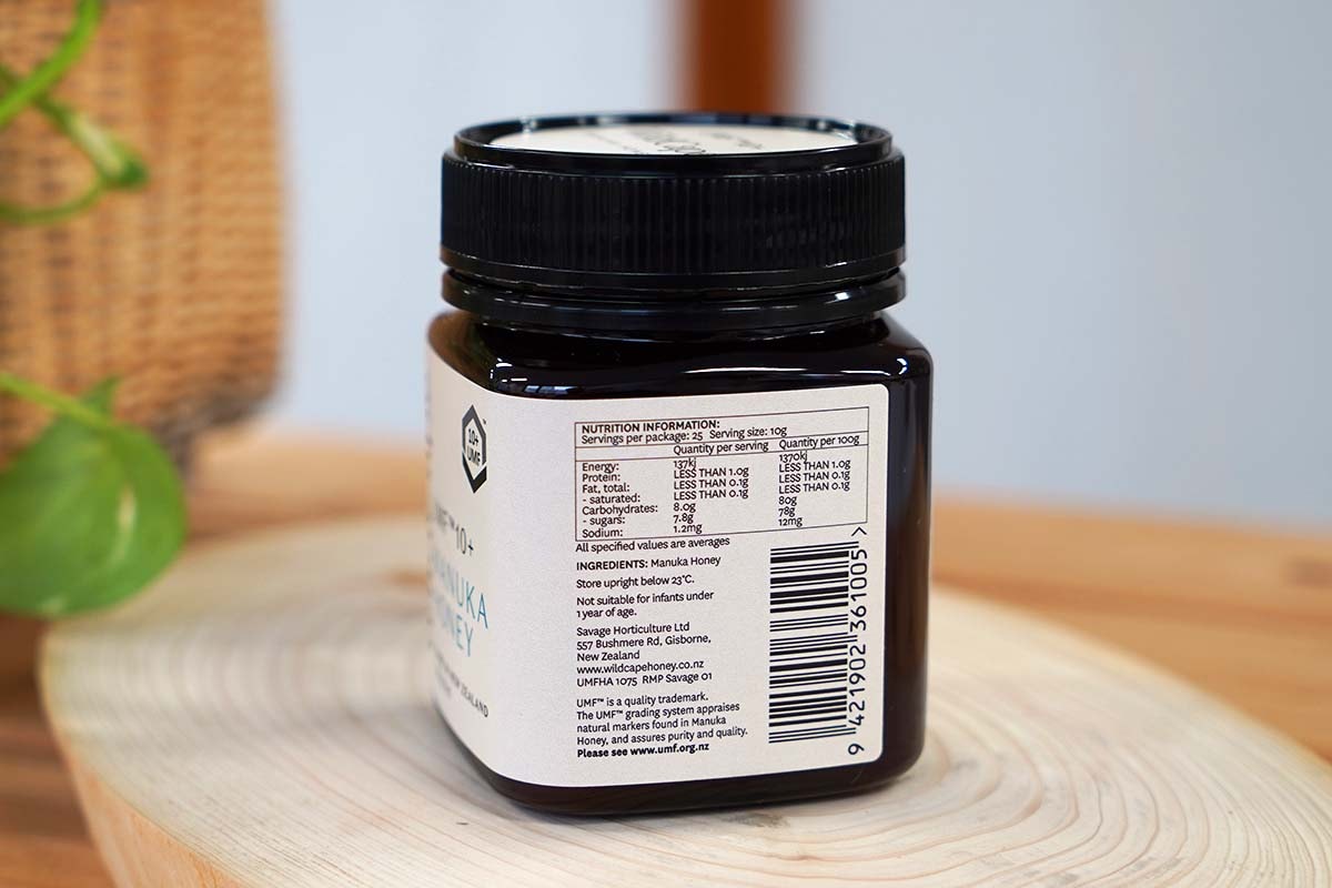 マヌカハニー UMF10+ 250g WildCape ワイルドケープ 栄養補給 UMFHA認定