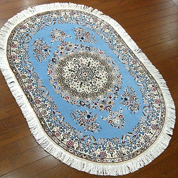 フロアー向けウール絨毯 21536 【原産地】イラン・ナイン