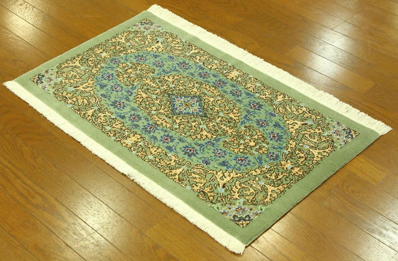 フロアー向きウール絨毯 14448 【原産地】イラン・クム