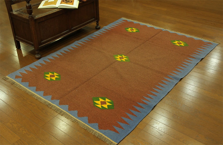 フロアー向きキリム 18646 【原産地】イラン・グ－チャン