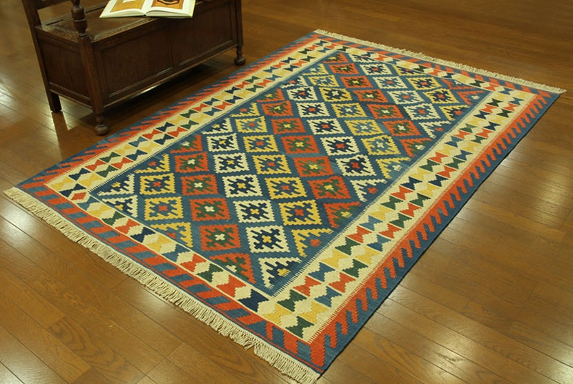 フロアー向きキリム 25857 【原産地】イラン・シラーズ