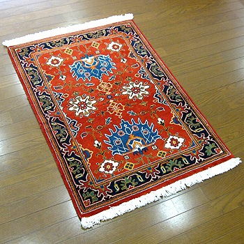 草木染めウール絨毯 23378 【原産地】イラン・カシュガイ