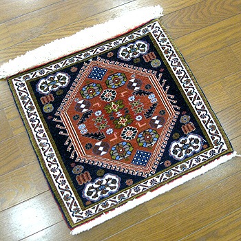 草木染めウール絨毯 20846 【原産地】イラン・カシュガイ