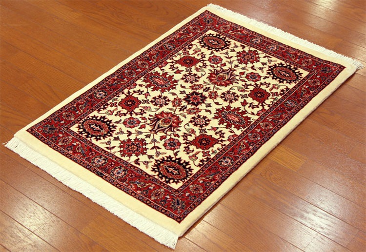 草木染めウール絨毯 25390 【原産地】イラン・ビジャ－