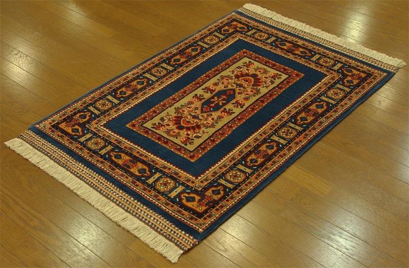 草木染めウール絨毯 23724 【原産地】イラン・カシュガイ