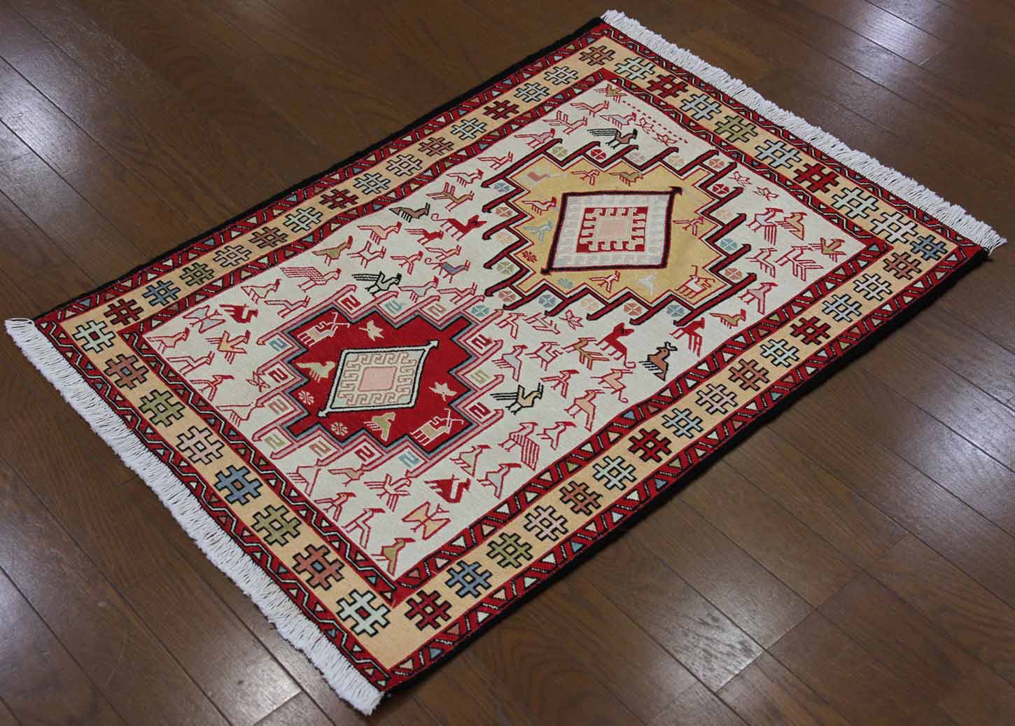 壁掛け向きキリム 23301 【原産地】イラン　スマック