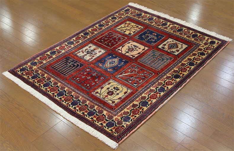 草木染めウール絨毯 22272 【原産地】イラン・シルジャン