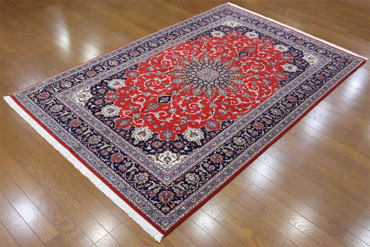 草木染めウール絨毯 25820 【原産地】イラン・カシャン