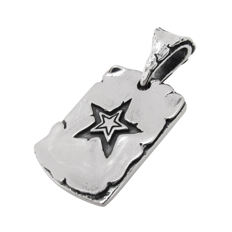 PARCHMENT DOGTAG WITH STAR