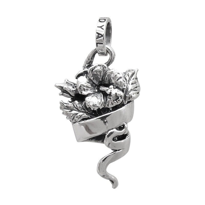 HIBISCUS WITH RIBBON BANNER