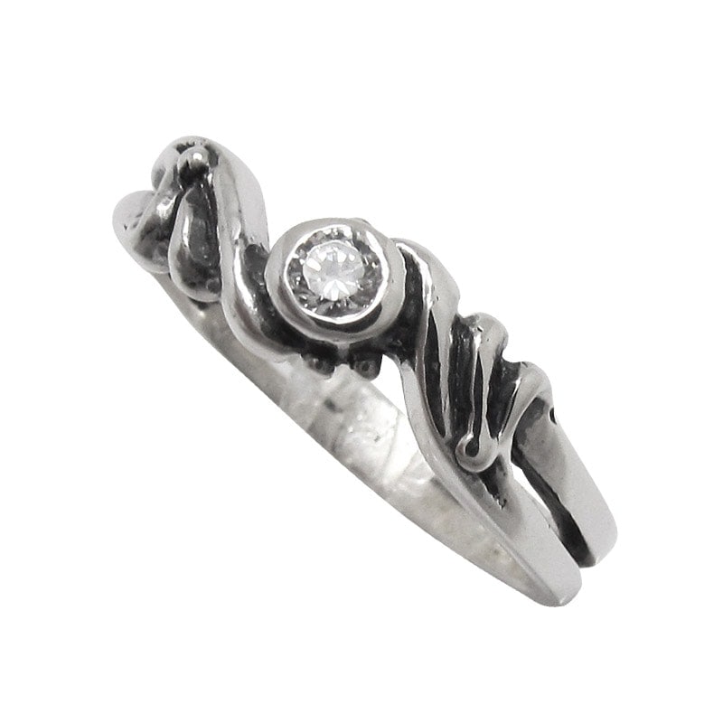 NEW BAND RING WITH CZ