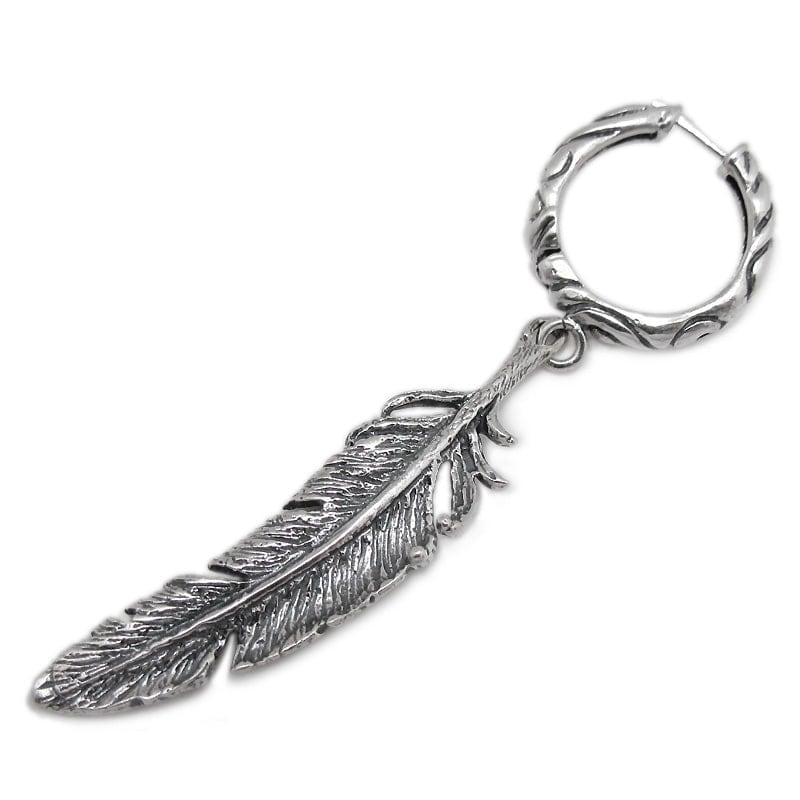 SMALL RIBBON BAND HOOP WITH #8 FEATHER (���ñ��)