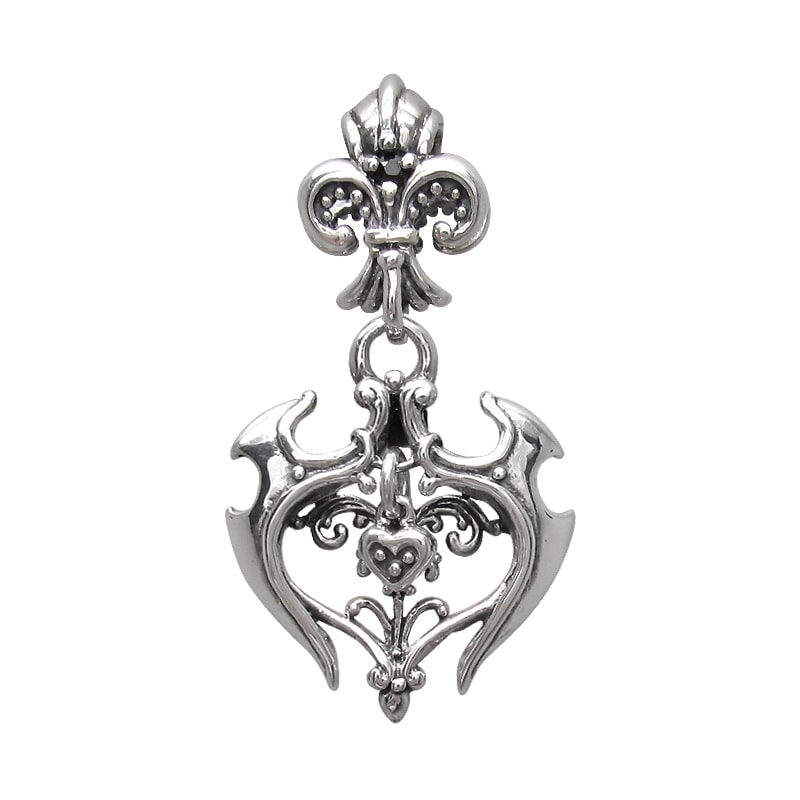 FDL AND HEART PENDANT WITH HEART
