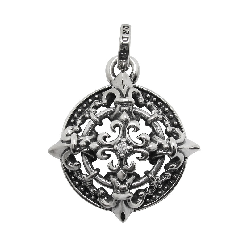 CIRCLE WITH CROSS WITH CZ