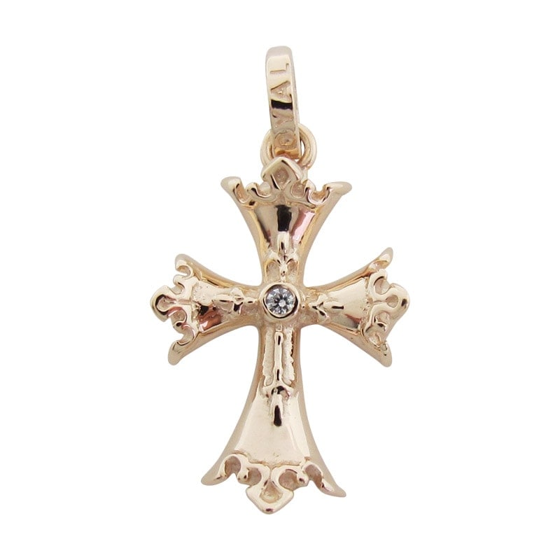 CAMERLENGO WITH CZ 18K GOLD