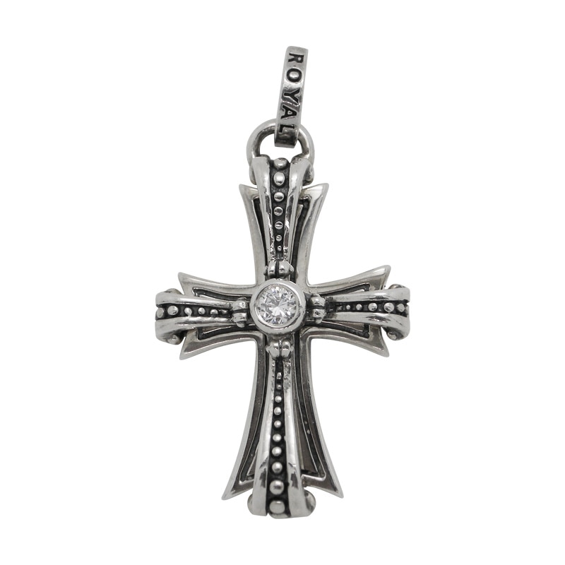 RIBBON CROSS | ペンダント,シルバー | ロイヤルオーダー オンライン 