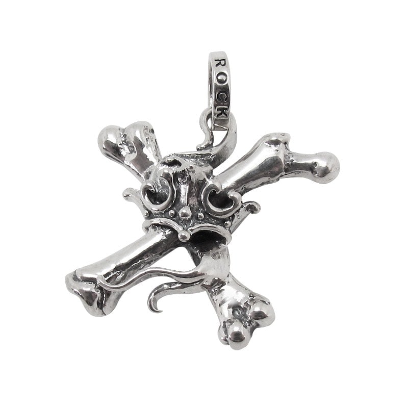 CROSSED BONES WITH CROWN